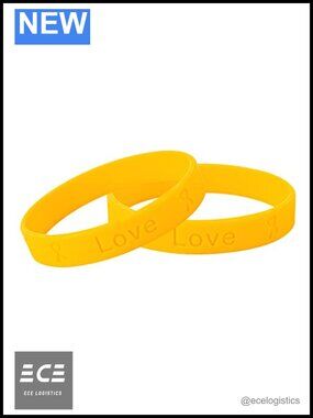 Silicone Awareness Bracelets 50 Pack Stretch Wristbands Fundraising